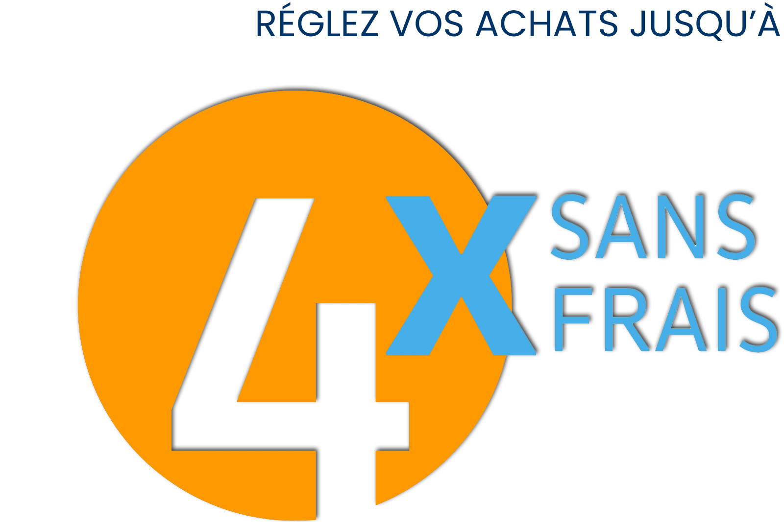 Règlement en 2, 3 ou 4 fois sans frais